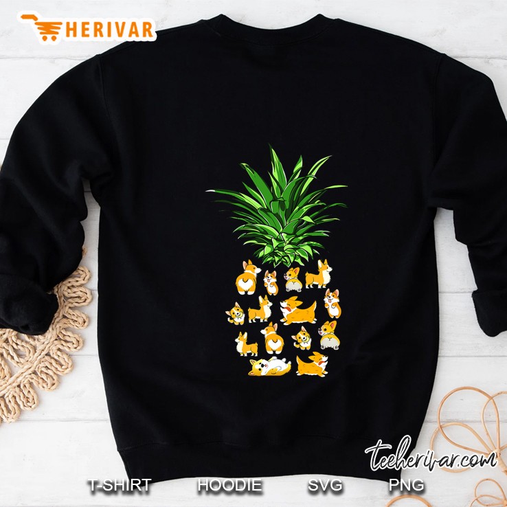 Corgi Pineapple Cute Dog Puppy Pet Paw Lover Gift Sweatshirt