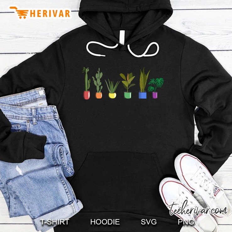 Lgbtq Plants Shirt Subtle Lgbtq Pride Rainbow Plant Lovers Hoodie