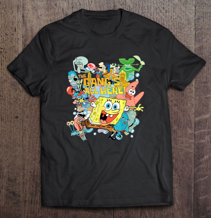 The Gang's All Here Spongebob Squarepants Version Shirt | TeeHerivar