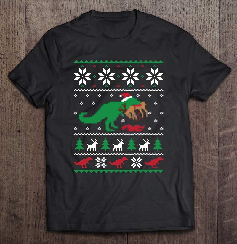 Dinosaur Ugly Christmas Sweater - Funny Christmas T Shirts, Hoodies ...