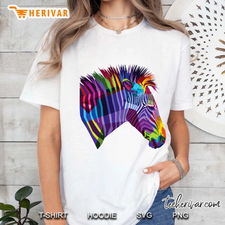 Zebra Shirt Colorful Zebra
