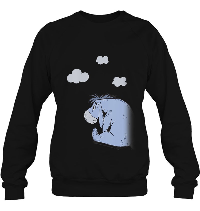 Womens Winnie The Pooh Eeyore In The Clouds V-Neck Sweatshirt