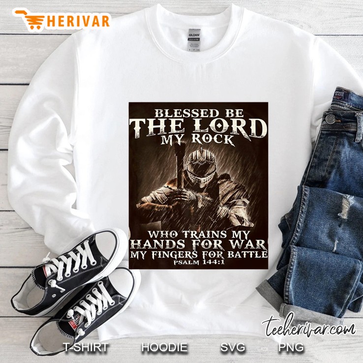 Bible Scripture Psalm 144 1 Premium Sweatshirt