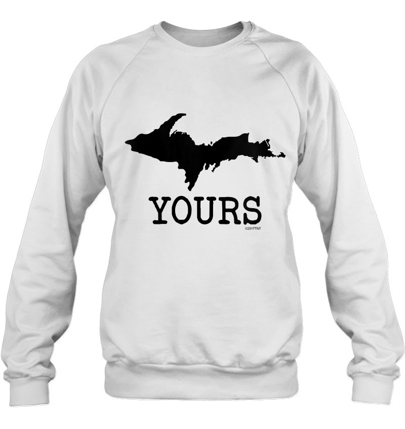 Yooper Michigan Upper Peninsula Up Yours V-Neck Sweatshirt