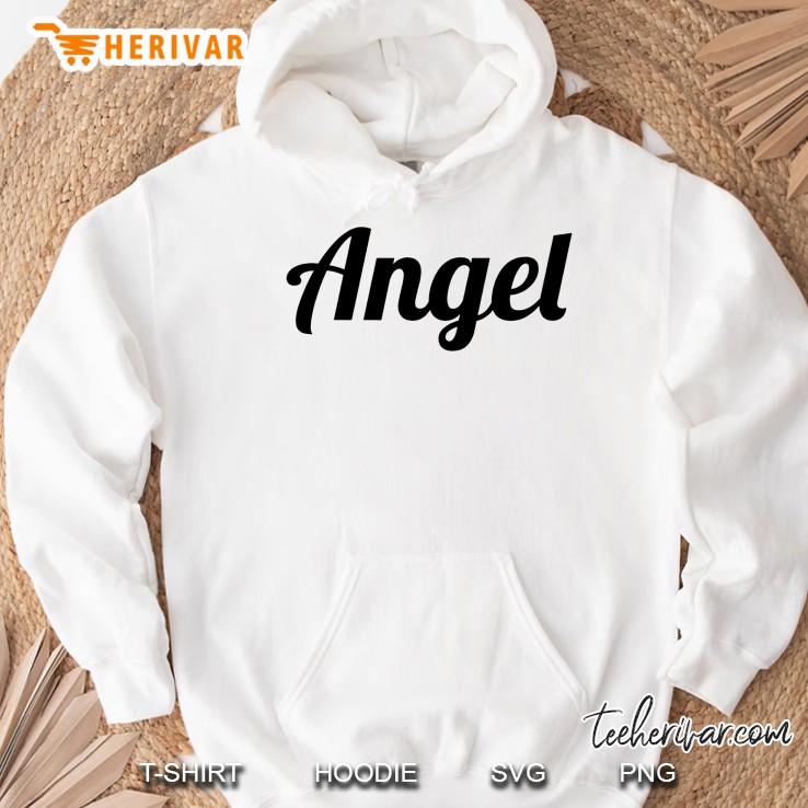 Top That Says The Word Angel On It Cute Gift Hoodie