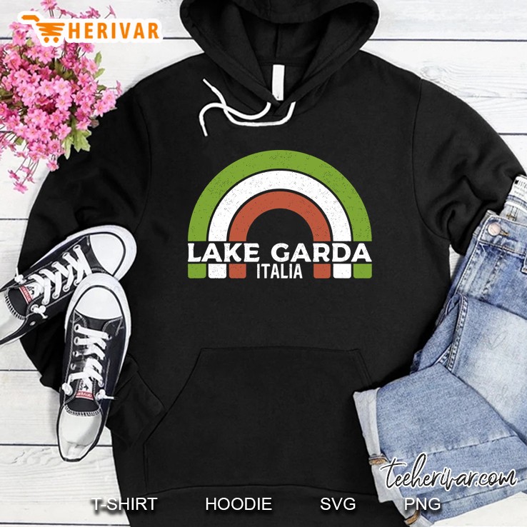 Lake Garda Italia - Retro Lake Garda Italy Hoodie