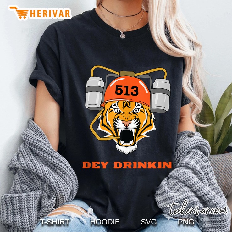 Cincinnati Football - Dey Drinkin Bengal Tiger Ladies Tee