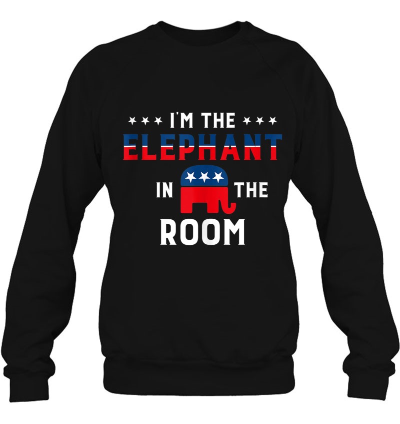 Gop Elephant Proud Raised Right Republican Humor Graphic Top Tank Top Sweatshirt