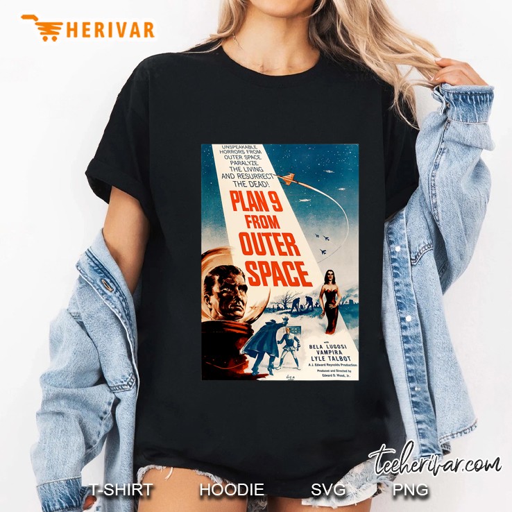 Plan 9 From Outer Space - Vintage Movie Poster Ladies Tee