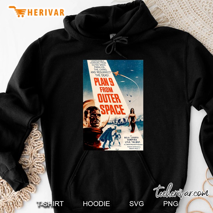 Plan 9 From Outer Space - Vintage Movie Poster Hoodie