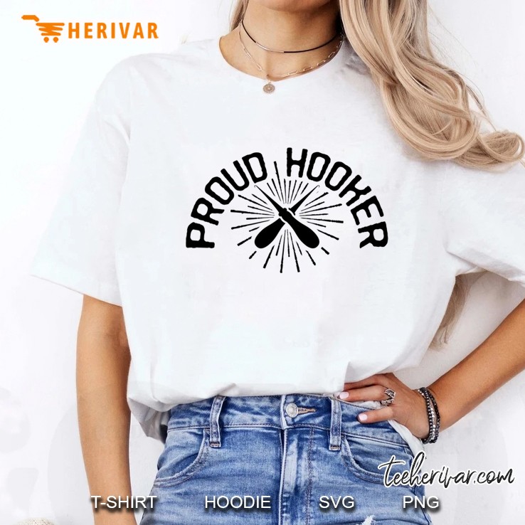 Funny Rug Hooking Shirt Proud Hooker Ladies Tee