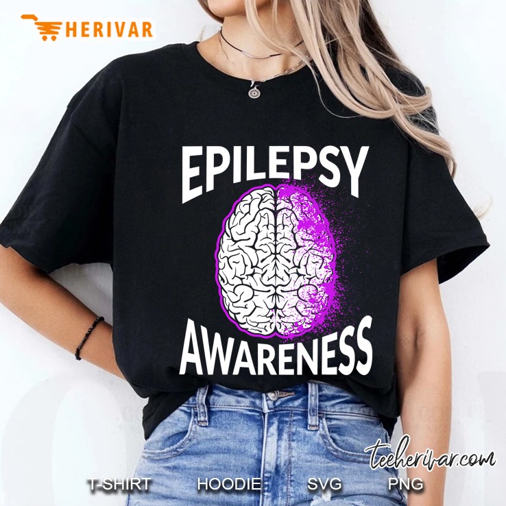 Epilepsy Awareness Brain Epileptic Warrior Survivor Ladies Tee