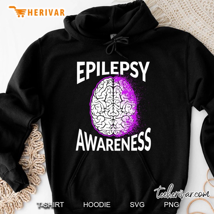 Epilepsy Awareness Brain Epileptic Warrior Survivor Hoodie