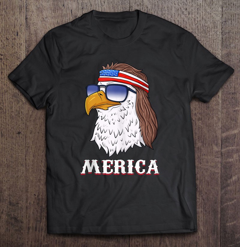 Bald Eagle Mullet Merica 4Th Of July Patriotic Funny