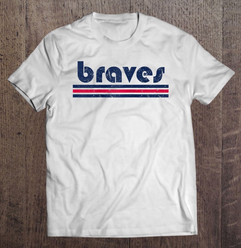Vintage Braves Retro Three Stripe Weathered Mens & Womens Raglan Baseball  Tee T Shirts, Hoodies, Sweatshirts & Merch