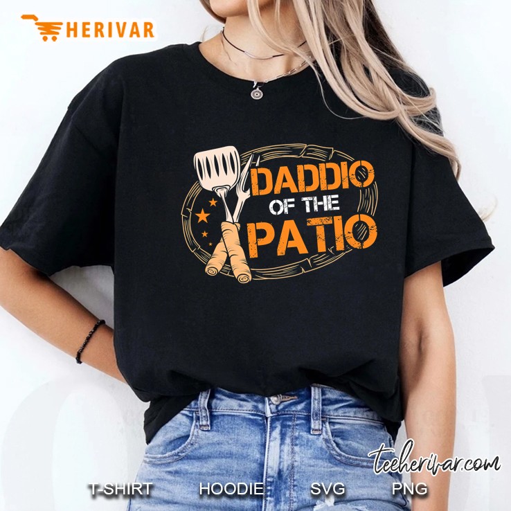 Daddio Of The Patio Grilling Sausage Bbq Barbecue Top Grill Ladies Tee