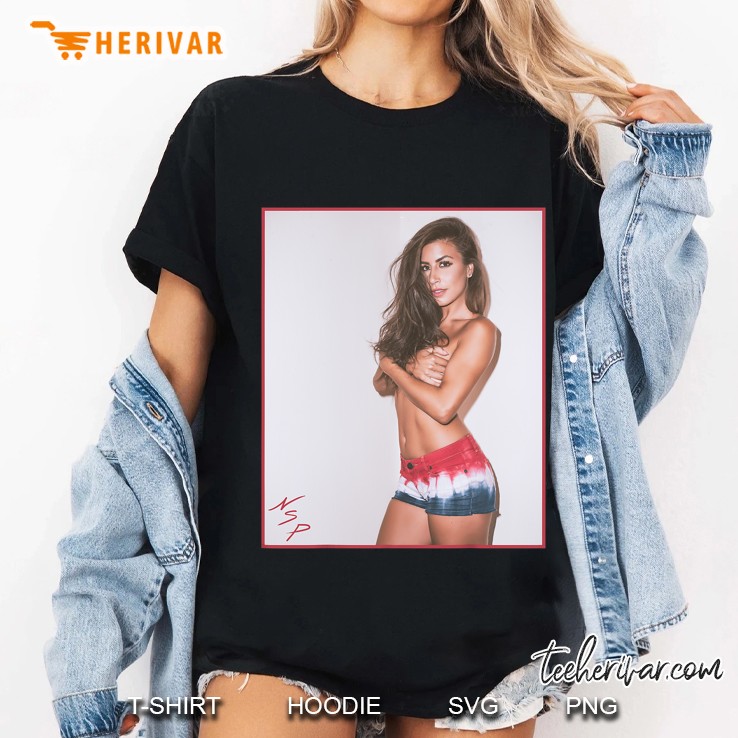 Hot Girl On For Men - Sexy Brunette Latina In Shorts Ladies Tee