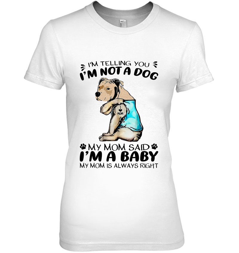 Flower Pitbull I Love Mom Tattoo Mother'S Day T-Shirt Shirt Lover Hoodie  Sweatshirt - DadMomGift