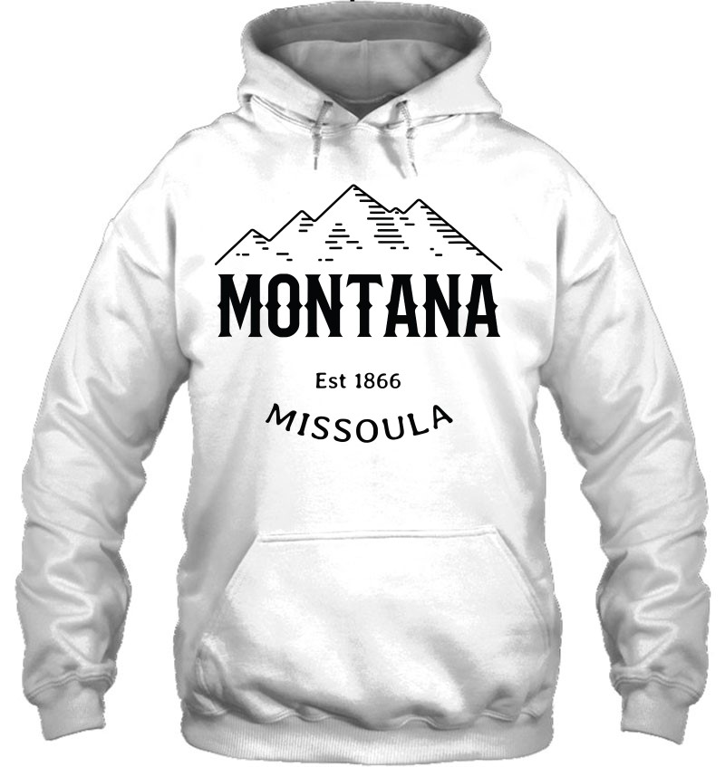 Retro Mountain Missoula Youth Sweatshirt Missoula Montana Youth Hoodie
