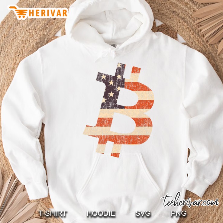 Bitcoin American Flag Logo - Bitcoin Shirts Hoodie