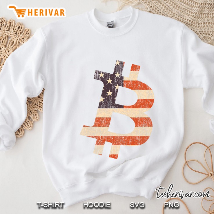 Bitcoin American Flag Logo - Bitcoin Shirts Sweatshirt