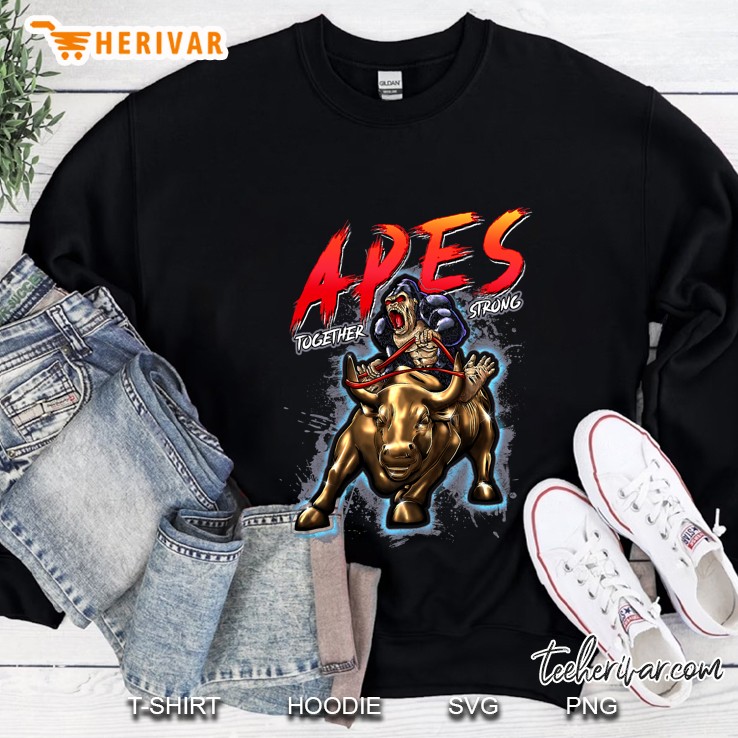 Apes Together Strong Hodl Stonk Wallstreet Sweatshirt