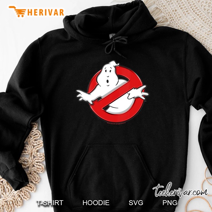 Womens Ghostbusters Classic Movie Logo Poster V-Neck Hoodie