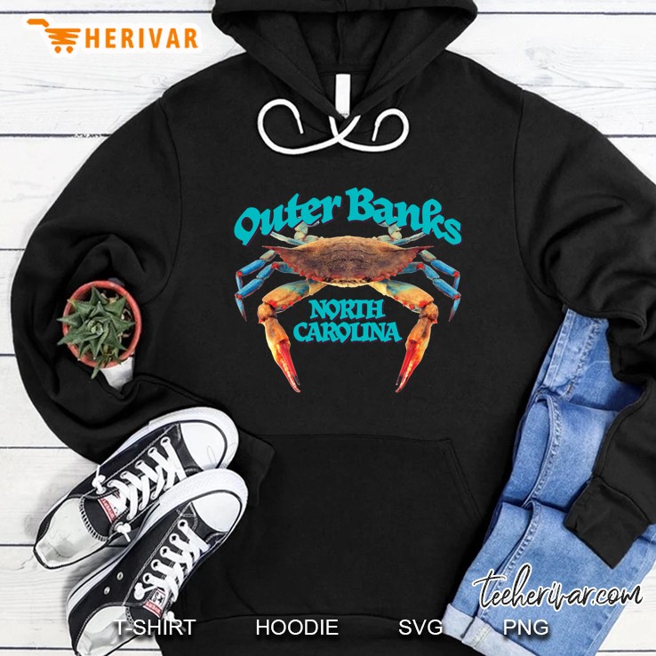 Outer Banks Nc Blue Crab Hoodie