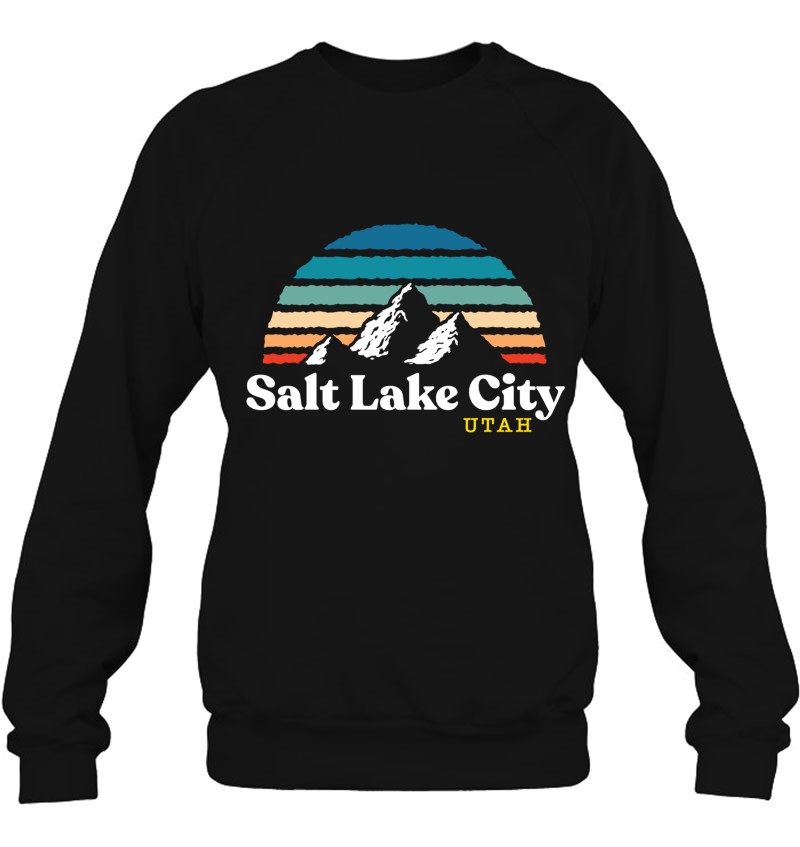 Salt Lake City USA Ski Resort 1980s Retro Sweatshirt Utah