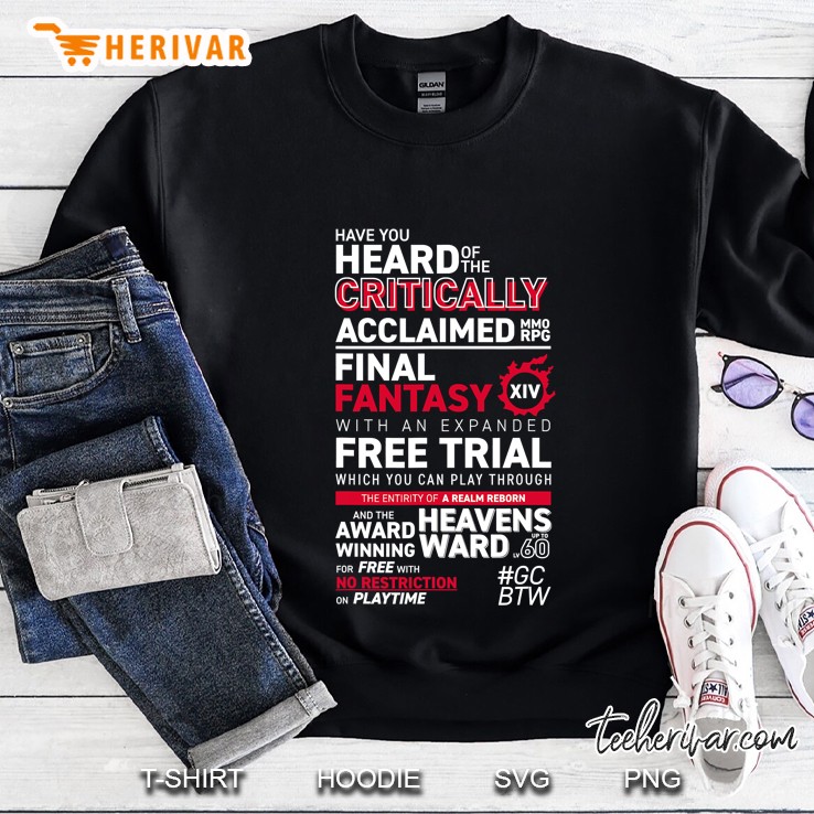 Great Community By The Way Gcbtw Promo Mmo Ff14 Ffxiv Sweatshirt