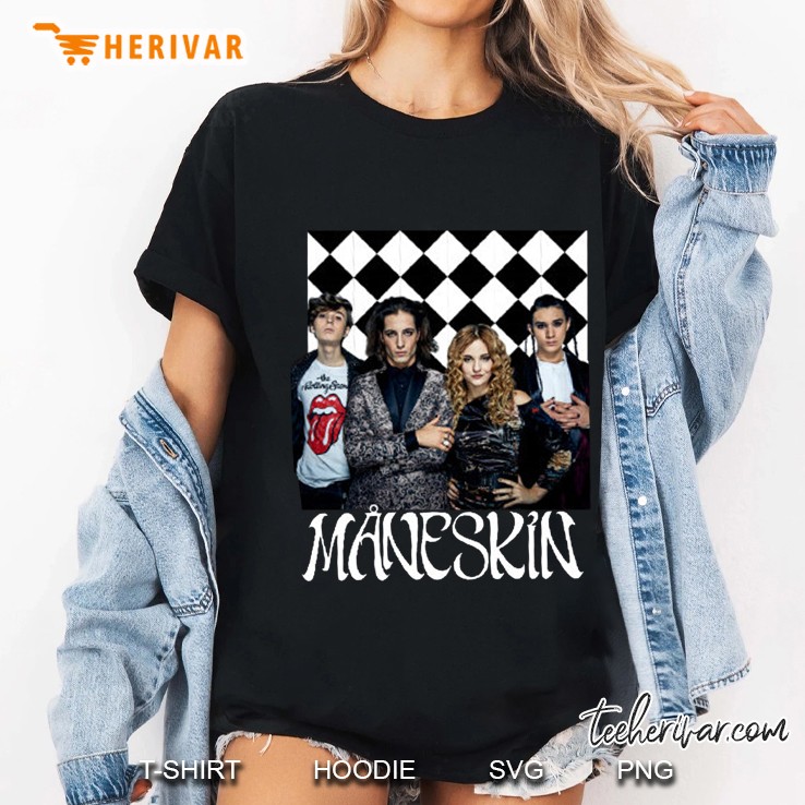 Maneskin Victoria De Angelis Thomas Raggi Ethan Torchio Damiano David Ladies Tee