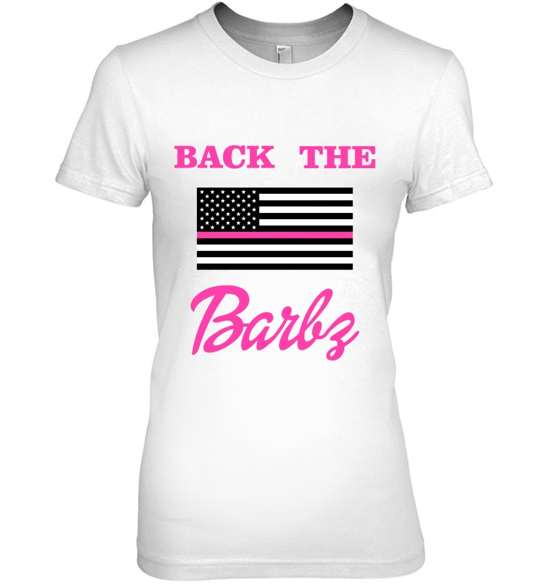 Back The Barbs Thin Pink Line American Flag Nicki Minaj Loyal Fan T ...