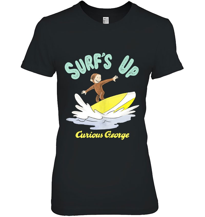 Curious George Surf's Up Surfing Portrait Tank Top Mugs