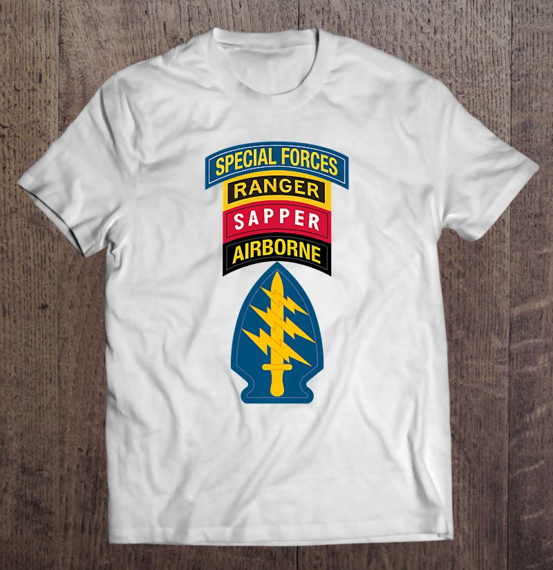Us Special Forces - Sf Ranger Sapper Tabs Premium Shirt