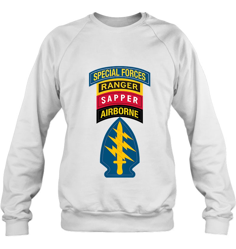 Us Special Forces - Sf Ranger Sapper Tabs Premium Sweatshirt