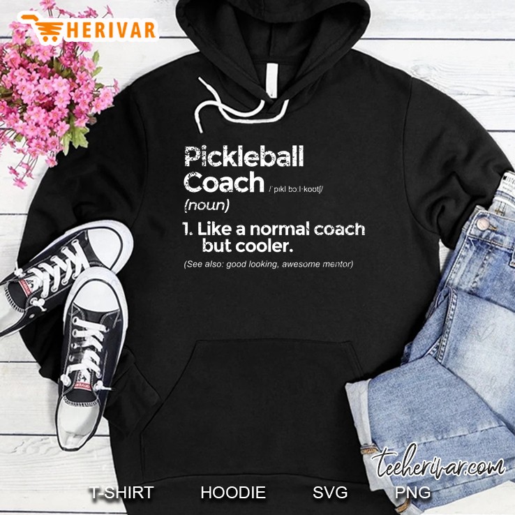 Pickleball Coach Definition Funny Gift Hoodie