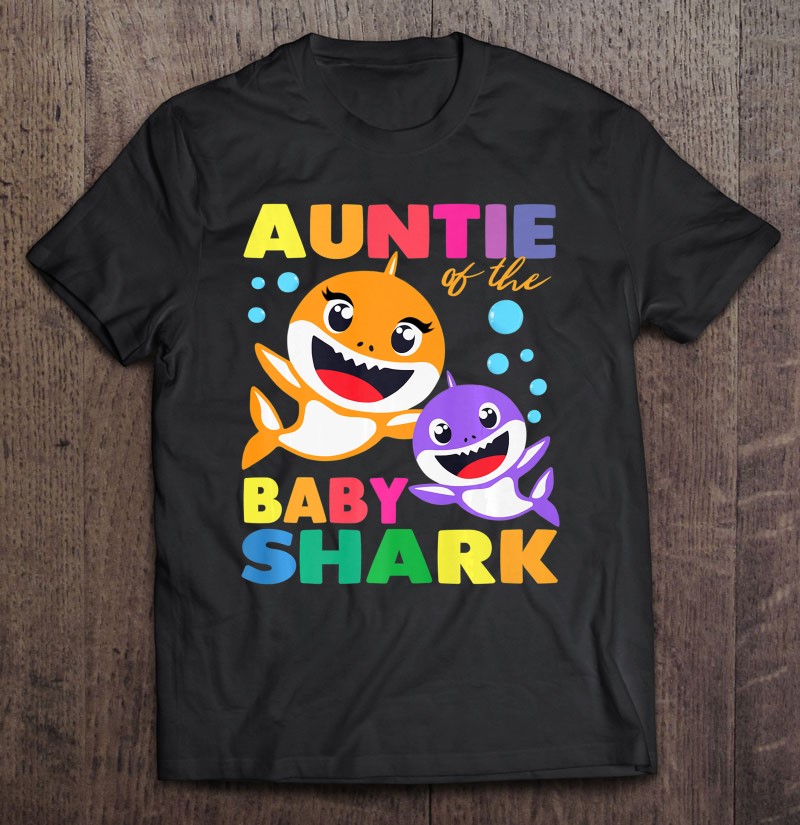 Auntie Of The Baby Shark Birthday Auntie Shark Aun Premium