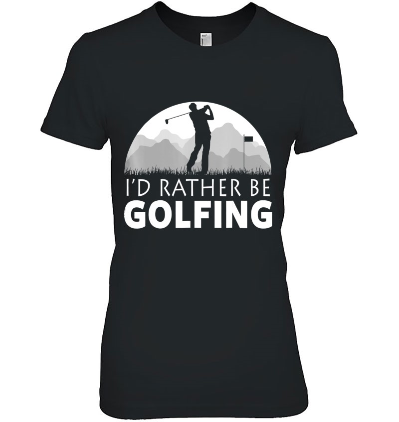 Golf I'd Rather Be Golfing Funny Golf Tee Mugs