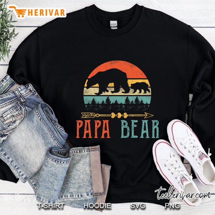 Mens Papa Bear Daddy Funny Mens Fathers Day Gift-Idea Sweatshirt