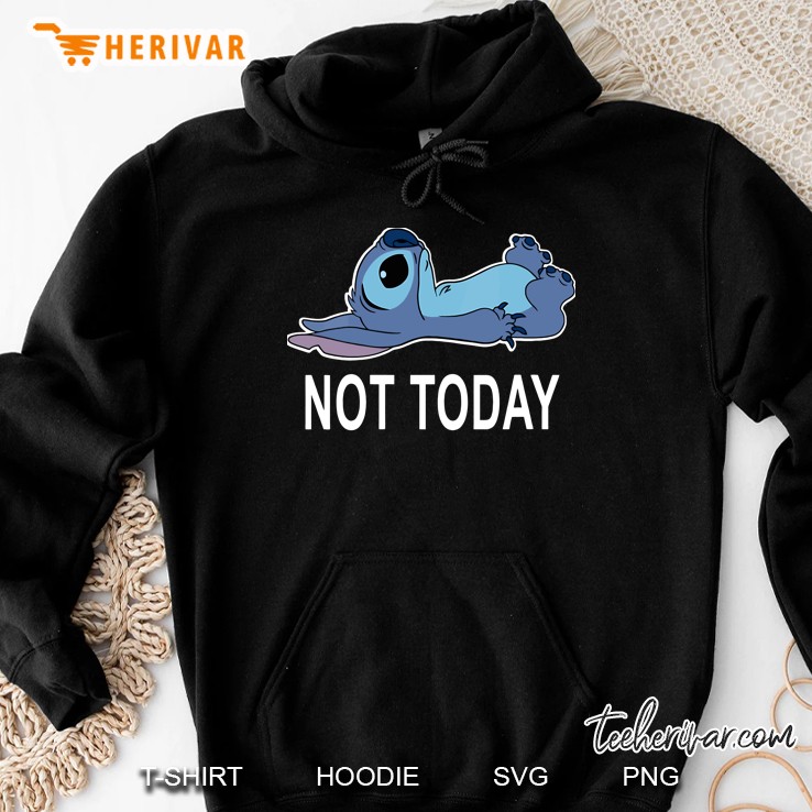 Womens Lilo & Stitch Not Today Stitch V-Neck Hoodie