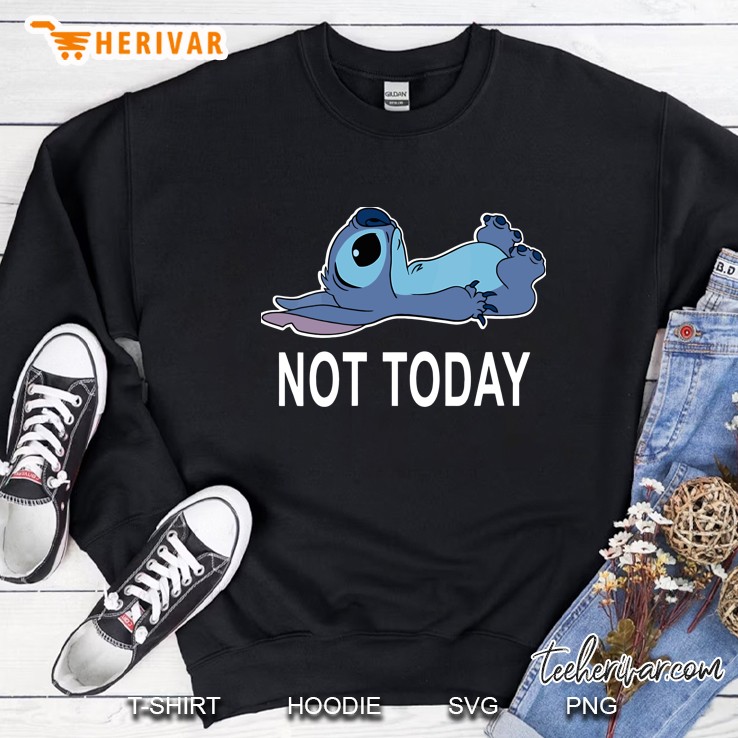 Womens Lilo & Stitch Not Today Stitch V-Neck Sweatshirt