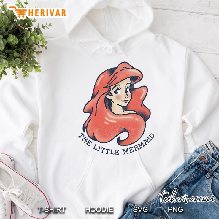 Little Mermaid Tattoo Style Ariel Graphic Hoodie