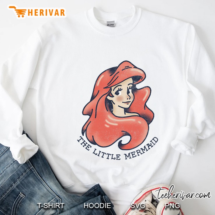 Little Mermaid Tattoo Style Ariel Graphic Sweatshirt