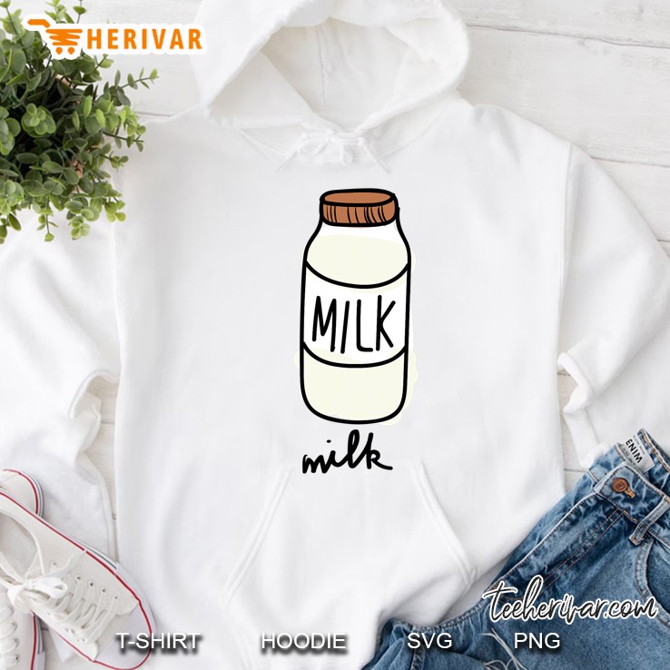 Milk Carton Milky Match Pair With Cookie Costume Hoodie
