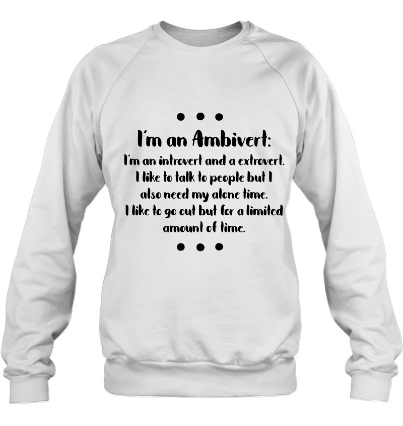 I'm An Ambivert Funny Definition Personality