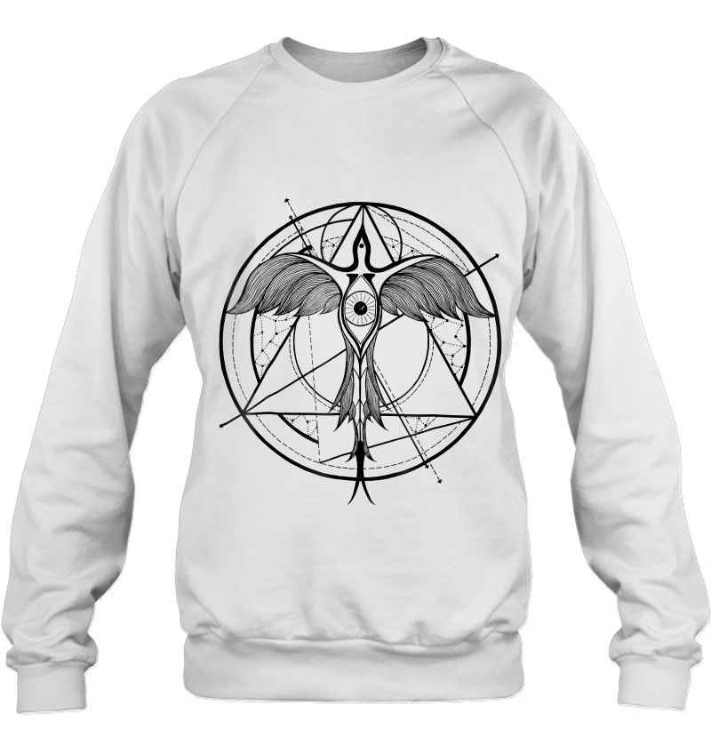 Phoenix Ascending Third Eye Sacred Geometry Sweatshirt