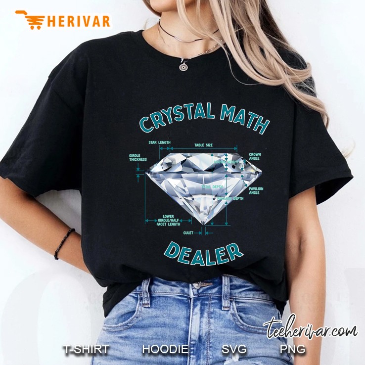 Funny Crystal Math Dealer - Gemologist Diamond Jeweler Humor Ladies Tee