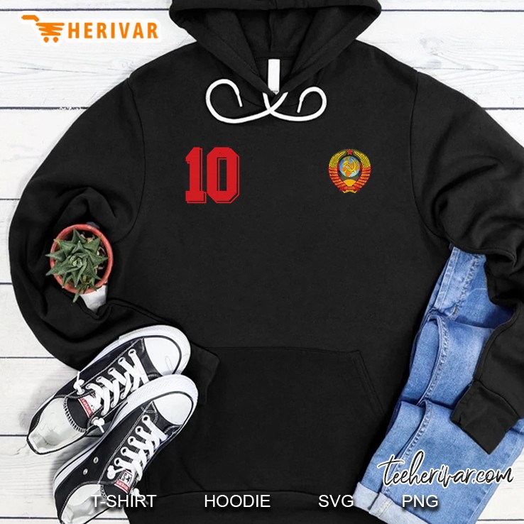 Soviet Union Soccer Or Cccp Ussr Football Jersey Style Hoodie