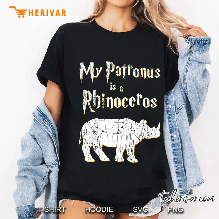 My Patronus Is A Rhinoceros Shirt - Harry Fan Rhino Lover Ladies Tee