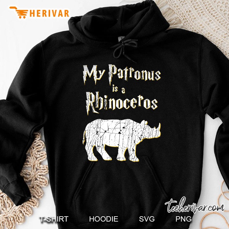 My Patronus Is A Rhinoceros Shirt - Harry Fan Rhino Lover Hoodie